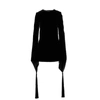 SAINT LAURENT SAINT LAURENT WOMEN'S BLACK COTTON DRESS,529187Y525R1000 38