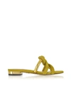 CHARLOTTE OLYMPIA CHARLOTTE OLYMPIA WOMEN'S GREEN SUEDE SANDALS,OLS1857292310 35