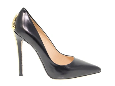 Cesare Paciotti Women's Black Leather Pumps