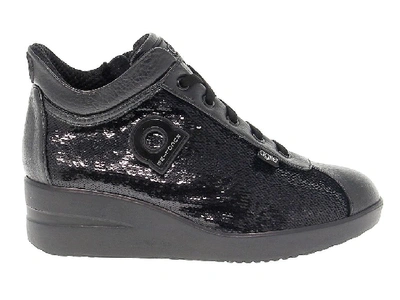 Ruco Line Women's Black Sequins Sneakers