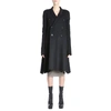 RICK OWENS RICK OWENS WOMEN'S BLACK WOOL COAT,RP18F4948DDW09 40