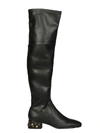SEE BY CHLOÉ SEE BY CHLOÉ WOMEN'S BLACK LEATHER BOOTS,SB31097A08004 38