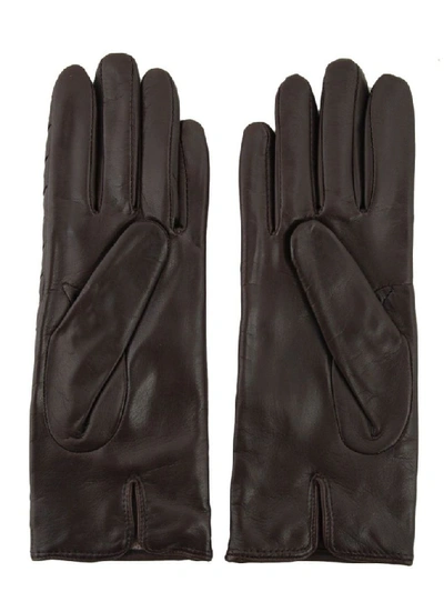 Sermoneta Gloves Women's Brown Leather Gloves