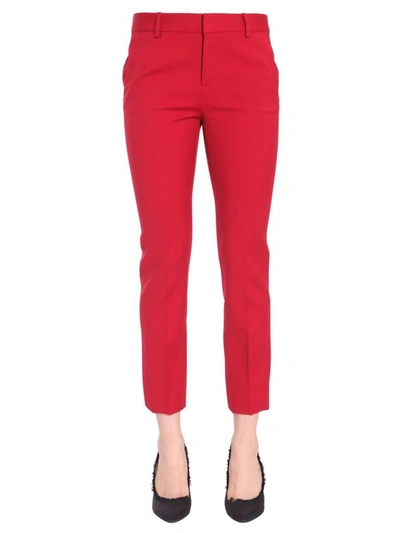 Dsquared2 Women's  Red Wool Trousers