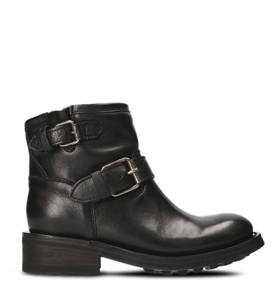 Ash Women's Black Leather Ankle Boots