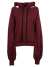 BEN TAVERNITI UNRAVEL PROJECT UNRAVEL PROJECT WOMEN'S BURGUNDY COTTON SWEATSHIRT,UWBB020F170080083600 XS