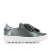 PHILIPPE MODEL PHILIPPE MODEL WOMEN'S GREY LEATHER trainers,VBLDMF01 40
