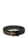 DSQUARED2 DSQUARED2 WOMEN'S BLACK LEATHER BELT,W16BE3006898M1038 80