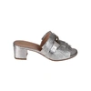 TOD'S TOD'S WOMEN'S SILVER LEATHER SANDALS,XXW38A0X700NPPB200 36