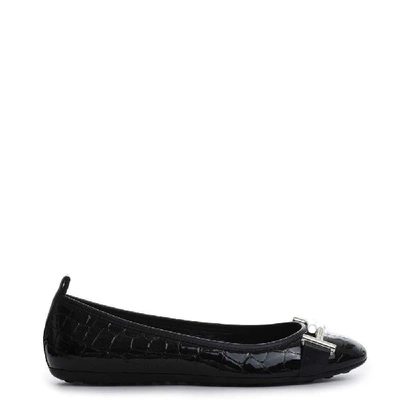 Tod's Women's Black Patent Leather Flats