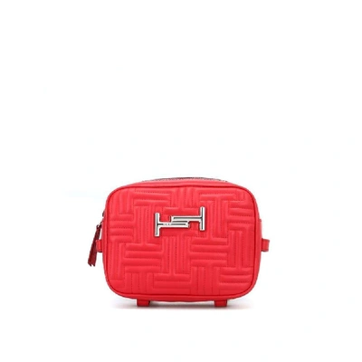 Tod's Women's Red Leather Shoulder Bag