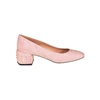 Tod's Structured Heel Pink Suede Pumps In Pink