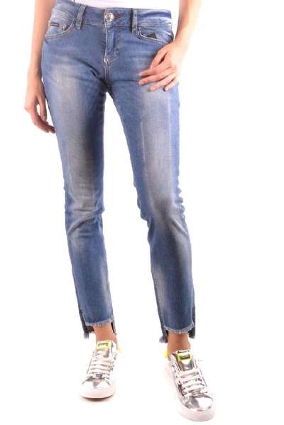 Philipp Plein Women's Blue Cotton Jeans