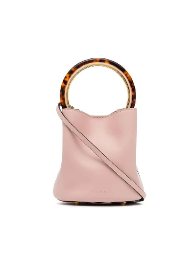 Marni Nude Leather Handbag In Pink