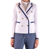 FAY FAY WOMEN'S WHITE COTTON BLAZER,MCBI35508 42