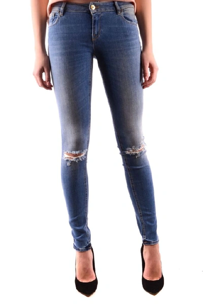 Cycle Women's Blue Cotton Jeans