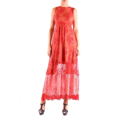 Aniye By Women's Red Polyester Dress