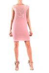 Moschino Women's Pink Polyester Dress In Pink