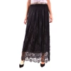 ANIYE BY ANIYE BY WOMEN'S BLACK COTTON SKIRT,MCBI36380 L