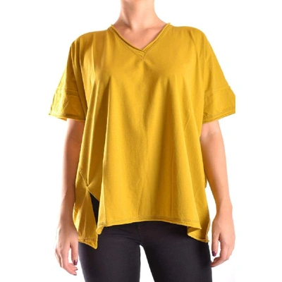 Liviana Conti Women's Yellow Cotton T-shirt