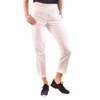 MONCLER MONCLER WOMEN'S WHITE COTTON PANTS,MCBI35810 48