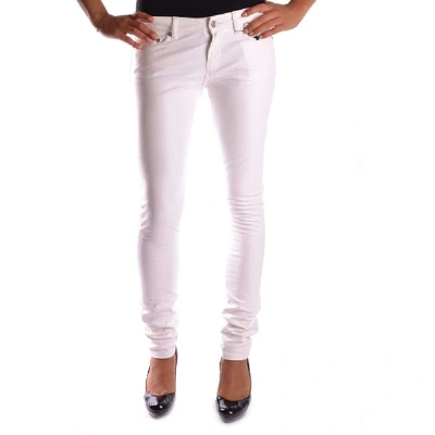 Saint Laurent Women's White Cotton Jeans