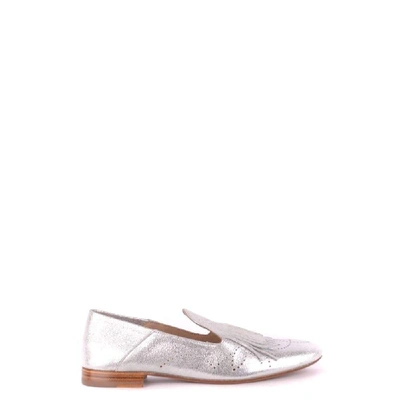 Fratelli Rossetti Women's Silver Leather Loafers