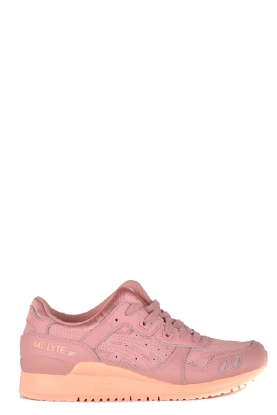 Asics Women's Pink Fabric Sneakers
