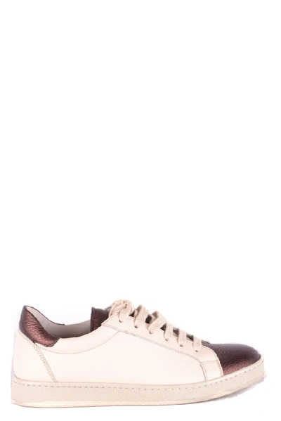 Brunello Cucinelli Women's Beige Leather Sneakers