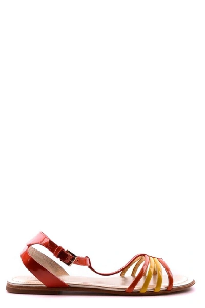 Hogan Women's Mcbi21172 Red Leather Sandals