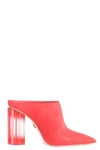 LE SILLA LE SILLA WOMEN'S RED SUEDE ANKLE BOOTS,MCBI35017 37.5