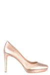 THE SELLER THE SELLER WOMEN'S GOLD LEATHER PUMPS,MCBI34930 38