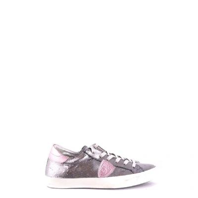 Philippe Model Women's Silver Leather Sneakers