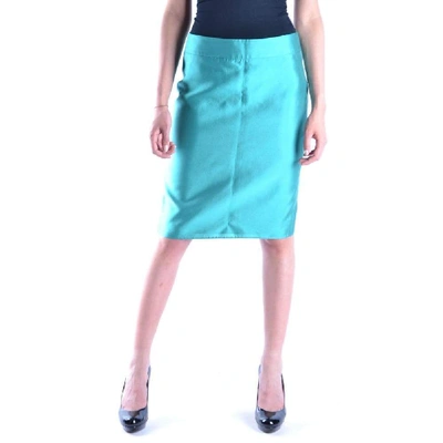 Armani Collezioni Women's Light Blue Cotton Skirt