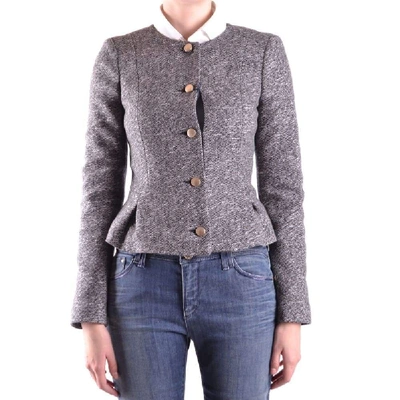 Armani Jeans Women's Grey Wool Jacket