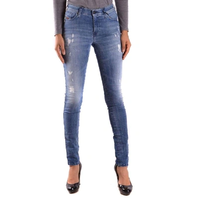 Diesel Women's Blue Cotton Jeans