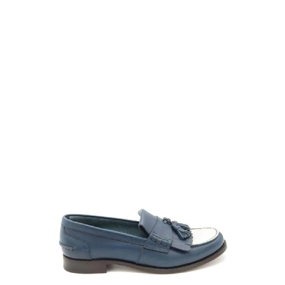 Church's Women's Blue Leather Loafers