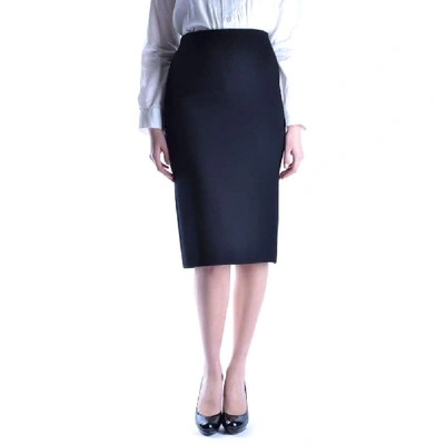 Miu Miu Women's Black Wool Skirt