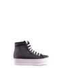 JC PLAY BY JEFFREY CAMPBELL JC PLAY BY JEFFREY CAMPBELL WOMEN'S BLACK LEATHER HI TOP SNEAKERS,MCBI32671 10
