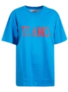 Alberta Ferretti Ti Amo Oversized Cotton Jersey T-shirt In Light Blue