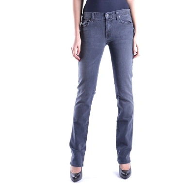 7 For All Mankind Women's Grey Cotton Jeans