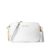 MICHAEL MICHAEL KORS MICHAEL KORS WOMEN'S WHITE LEATHER SHOULDER BAG,32F7GGNM8L085 UNI