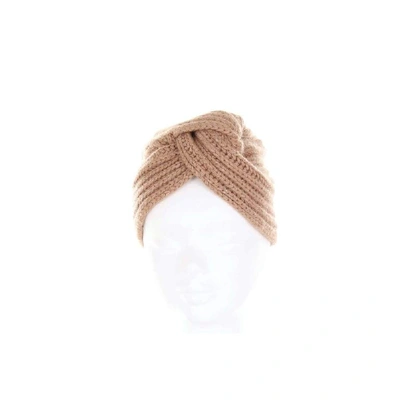 D.exterior Women's Beige Cashmere Hat