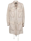 PINKO PINKO WOMEN'S BEIGE VISCOSE COAT,1B13J87479C50 38