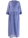 ALTEA ALTEA GEOMETRIC PRINT DRESS - 蓝色