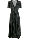 ANDAMANE POLKA DOT MIDI DRESS