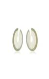 ARUNASHI ONE-OF-A-KIND MOTHER-OF-PEARL AND DIAMOND EARRINGS,2E000558-BES073