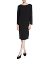 THE ROW LARINA LONG-SLEEVE SHIFT DRESS,PROD148170056