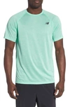 New Balance Tenacity Crewneck T-shirt In Light Tidepool