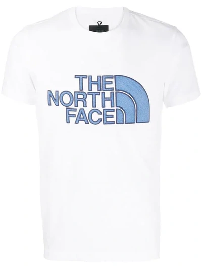 The North Face Black Series City Slim-fit Appliquéd Cotton-blend Jersey T-shirt In White